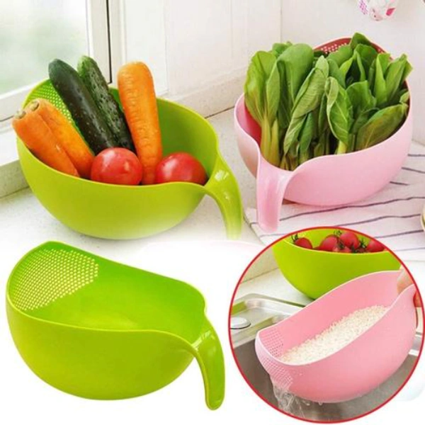 Rice & Fruits Washing Bowl - Blue